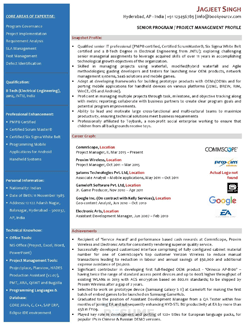 Text CV Sample 1